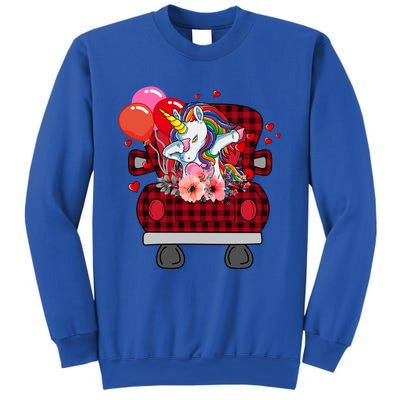 Ph Plaid Truck Unicorn Valentines Day Costume Gift Sweatshirt