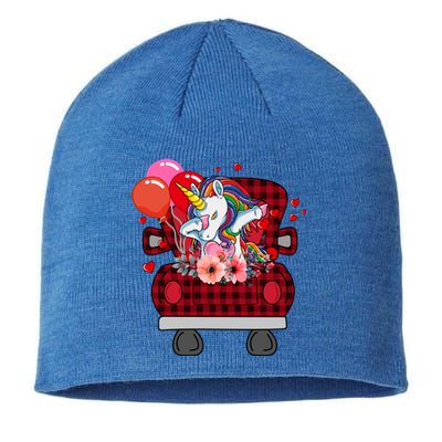 Ph Plaid Truck Unicorn Valentines Day Costume Gift Sustainable Beanie