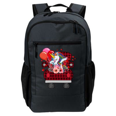 Ph Plaid Truck Unicorn Valentines Day Costume Gift Daily Commute Backpack