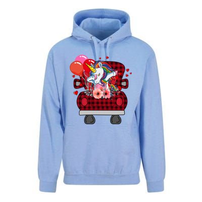 Ph Plaid Truck Unicorn Valentines Day Costume Gift Unisex Surf Hoodie