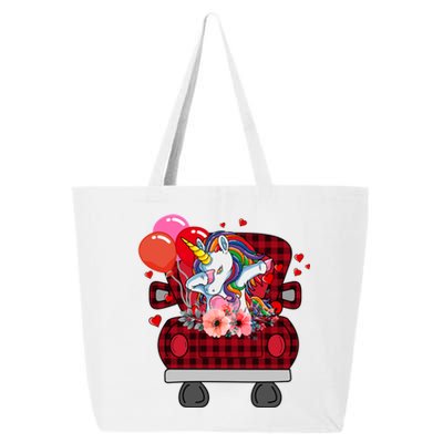 Ph Plaid Truck Unicorn Valentines Day Costume Gift 25L Jumbo Tote