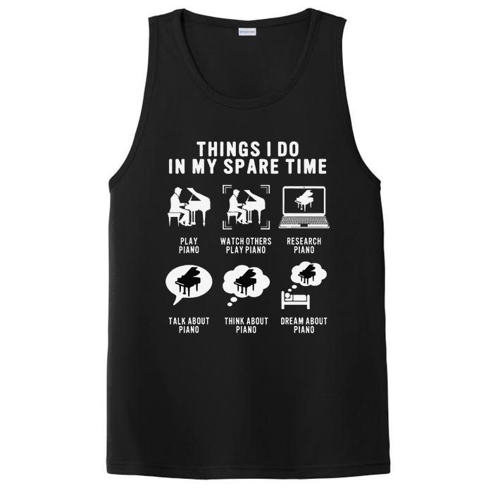 Piano Player Teacher Lover Cool Keyboard Musician Pianist PosiCharge Competitor Tank