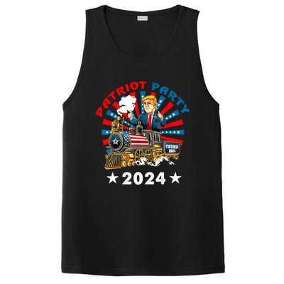 Patriot Party Trump 2024 1 PosiCharge Competitor Tank