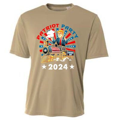 Patriot Party Trump 2024 1 Cooling Performance Crew T-Shirt