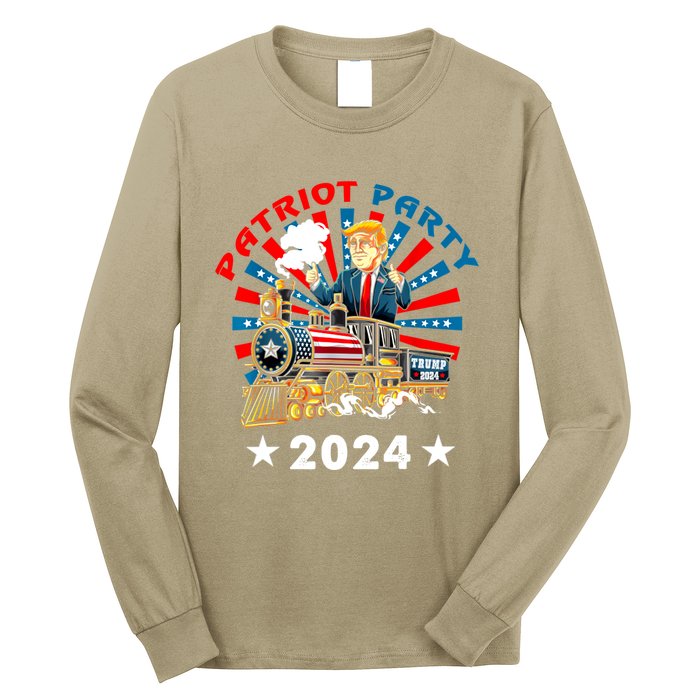 Patriot Party Trump 2024 1 Long Sleeve Shirt