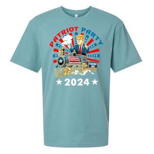 Patriot Party Trump 2024 1 Sueded Cloud Jersey T-Shirt