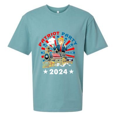 Patriot Party Trump 2024 1 Sueded Cloud Jersey T-Shirt