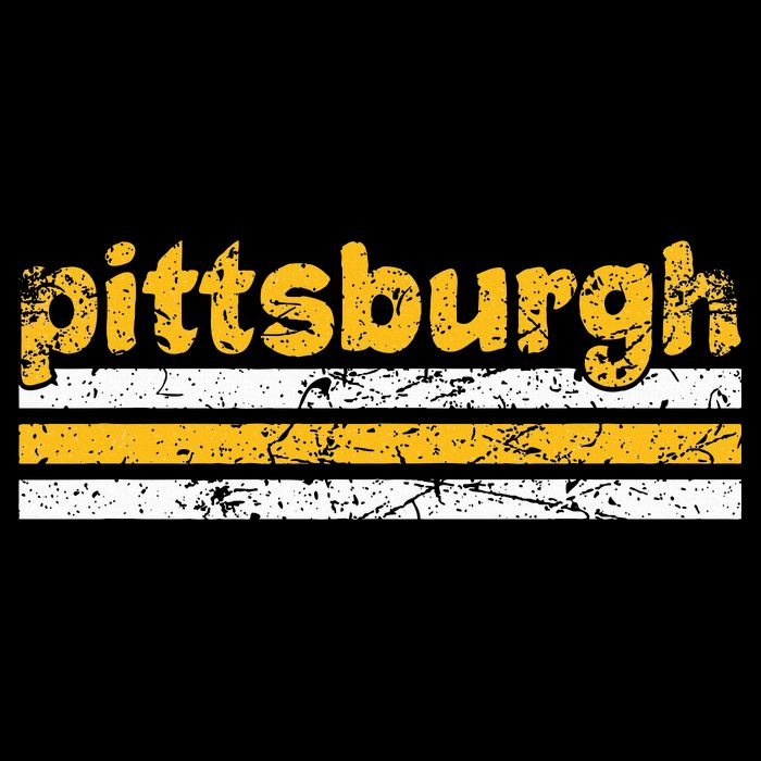 Pittsburgh Pennsylvania Three Stripe Vintage Weathered Womens Tank Top