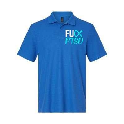 Ptsd Post Traumatic Stress Disorder Awareness Ribbon Graphic Gift Softstyle Adult Sport Polo