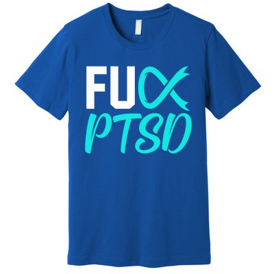 Ptsd Post Traumatic Stress Disorder Awareness Ribbon Graphic Gift Premium T-Shirt