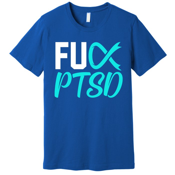 Ptsd Post Traumatic Stress Disorder Awareness Ribbon Graphic Gift Premium T-Shirt