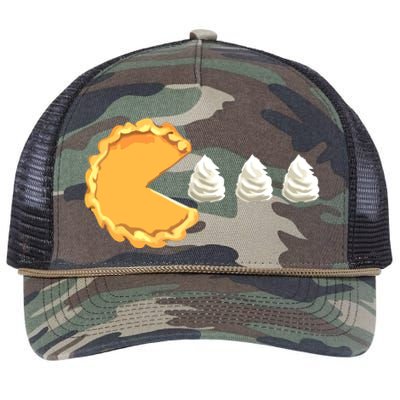 Pumpkin Pie Thanksgiving Happy Thanksgiving Retro Rope Trucker Hat Cap