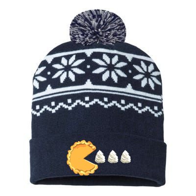 Pumpkin Pie Thanksgiving Happy Thanksgiving USA-Made Snowflake Beanie