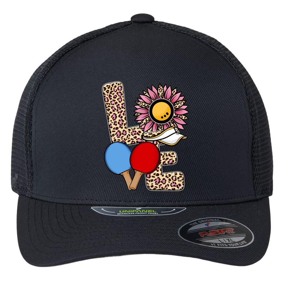 Ping Pong T Shirts Love Table Tennis Leopard Sunflower Graphic Plus Size Flexfit Unipanel Trucker Cap