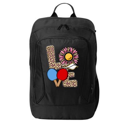 Ping Pong T Shirts Love Table Tennis Leopard Sunflower Graphic Plus Size City Backpack