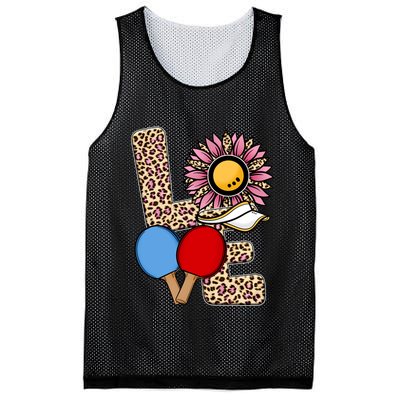 Ping Pong T Shirts Love Table Tennis Leopard Sunflower Graphic Plus Size Mesh Reversible Basketball Jersey Tank