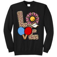 Ping Pong T Shirts Love Table Tennis Leopard Sunflower Graphic Plus Size Tall Sweatshirt