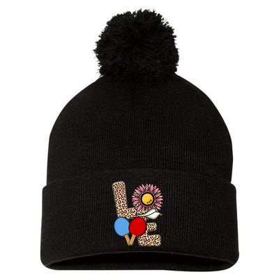 Ping Pong T Shirts Love Table Tennis Leopard Sunflower Graphic Plus Size Pom Pom 12in Knit Beanie