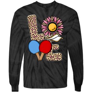 Ping Pong T Shirts Love Table Tennis Leopard Sunflower Graphic Plus Size Tie-Dye Long Sleeve Shirt