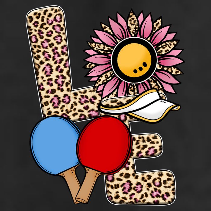 Ping Pong T Shirts Love Table Tennis Leopard Sunflower Graphic Plus Size Hat
