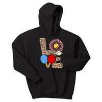 Ping Pong T Shirts Love Table Tennis Leopard Sunflower Graphic Plus Size Kids Hoodie