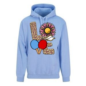 Ping Pong T Shirts Love Table Tennis Leopard Sunflower Graphic Plus Size Unisex Surf Hoodie