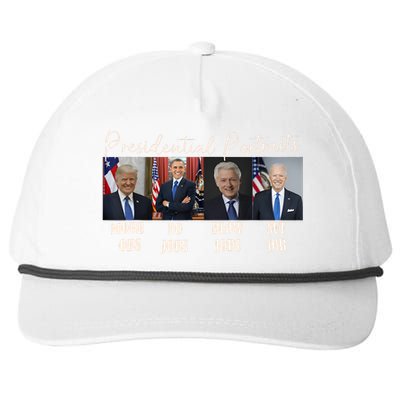 Presidential Portraits Trump More Jobs Obama No Jobs Bush Snapback Five-Panel Rope Hat