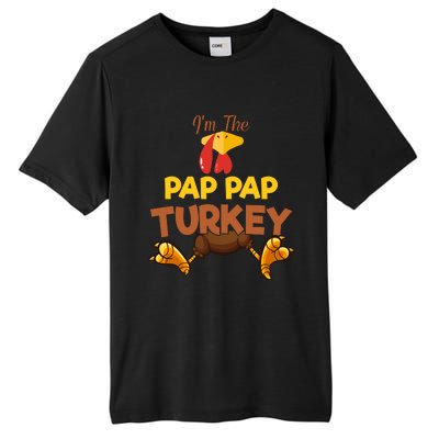 Pap Pap Turkey Matching Family Group Thanksgiving Gifts  Tall Fusion ChromaSoft Performance T-Shirt