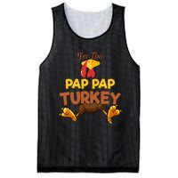 Pap Pap Turkey Matching Family Group Thanksgiving Gifts  Mesh Reversible Basketball Jersey Tank