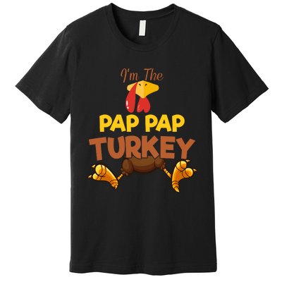 Pap Pap Turkey Matching Family Group Thanksgiving Gifts  Premium T-Shirt