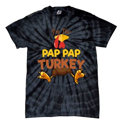 Pap Pap Turkey Matching Family Group Thanksgiving Gifts  Tie-Dye T-Shirt