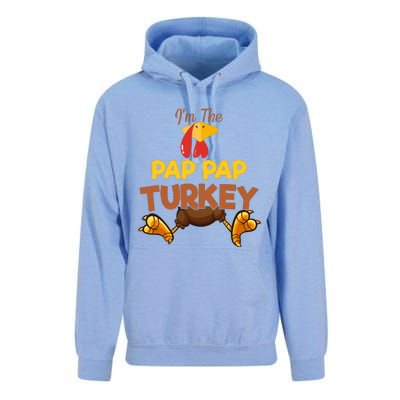 Pap Pap Turkey Matching Family Group Thanksgiving Gifts  Unisex Surf Hoodie