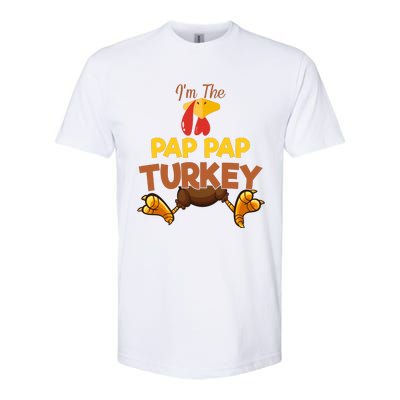 Pap Pap Turkey Matching Family Group Thanksgiving Gifts  Softstyle CVC T-Shirt