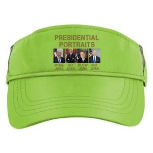 Presidential Portraits Trump More Jobs Funny Political Adult Drive Performance Visor