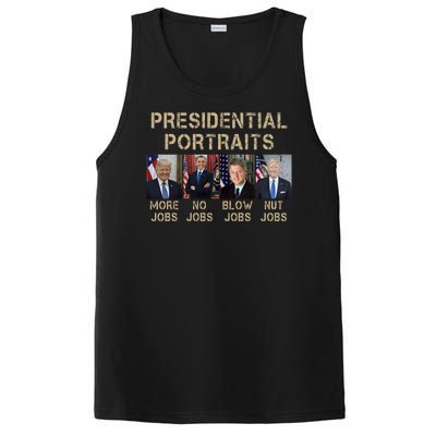 Presidential Portraits Trump More Jobs Funny Political PosiCharge Competitor Tank