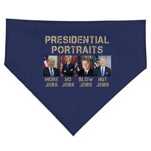 Presidential Portraits Trump More Jobs Funny Political USA-Made Doggie Bandana