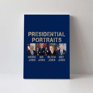 Presidential Portraits Trump More Jobs Funny Political Canvas