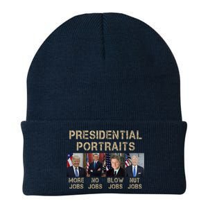 Presidential Portraits Trump More Jobs Funny Political Knit Cap Winter Beanie