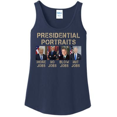 Presidential Portraits Trump More Jobs Funny Political Ladies Essential Tank