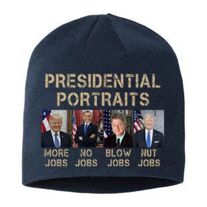 Presidential Portraits Trump More Jobs Funny Political Sustainable Beanie