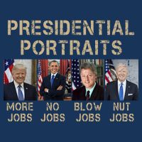Presidential Portraits Trump More Jobs Funny Political 16 in Basic Backpack
