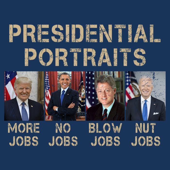 Presidential Portraits Trump More Jobs Funny Political 16 in Basic Backpack