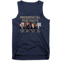 Presidential Portraits Trump More Jobs Funny Political Tank Top