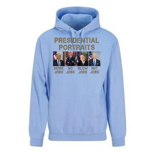 Presidential Portraits Trump More Jobs Funny Political Unisex Surf Hoodie