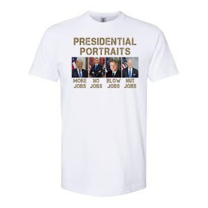 Presidential Portraits Trump More Jobs Funny Political Softstyle CVC T-Shirt