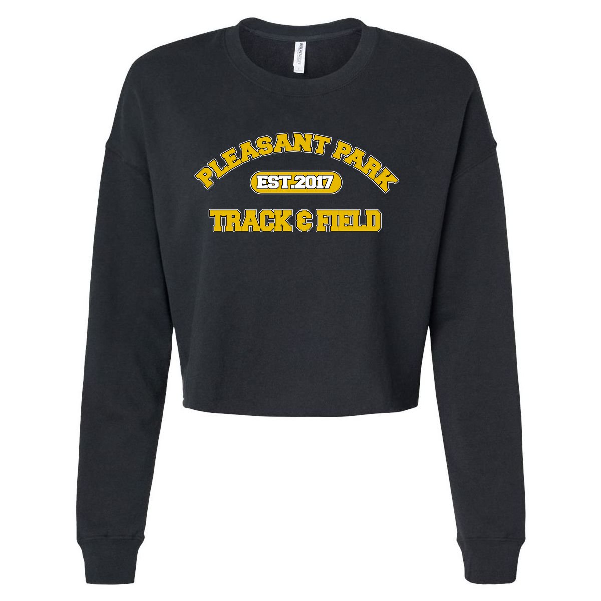 Pleasant Park Track And Field Cropped Pullover Crew