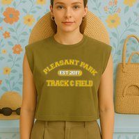 Pleasant Park Track And Field Garment-Dyed Women's Muscle Tee
