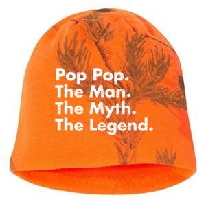 Pop Pop The The Myth The Legend Dad Grandpa Gift Kati - Camo Knit Beanie