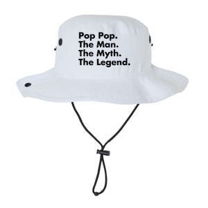 Pop Pop The The Myth The Legend Dad Grandpa Gift Legacy Cool Fit Booney Bucket Hat