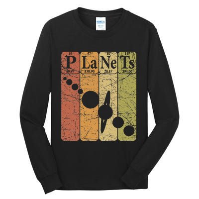 Planets Periodic Table Elements Solar System Planets Tall Long Sleeve T-Shirt